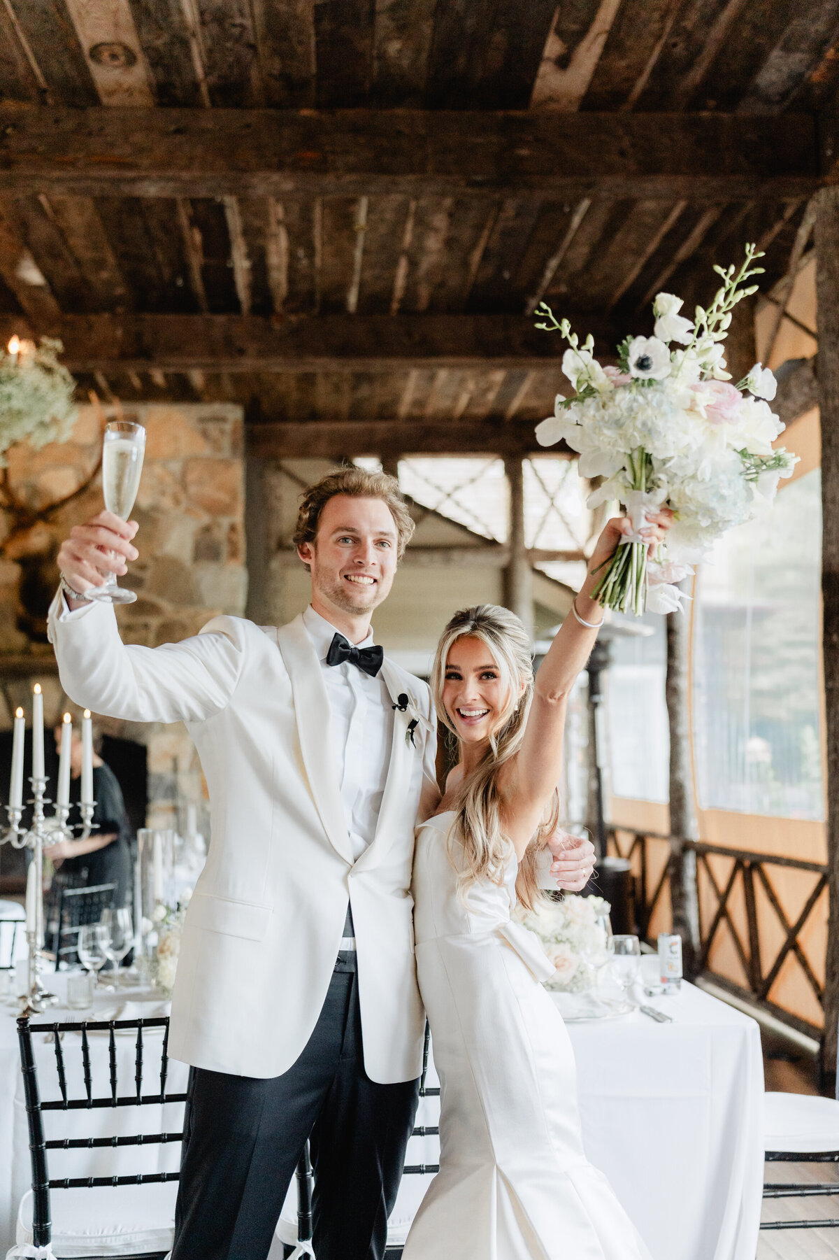 Bride and Groom at Chattooga Club Cashiers NC by Wedding Photographer Nick Francis-61