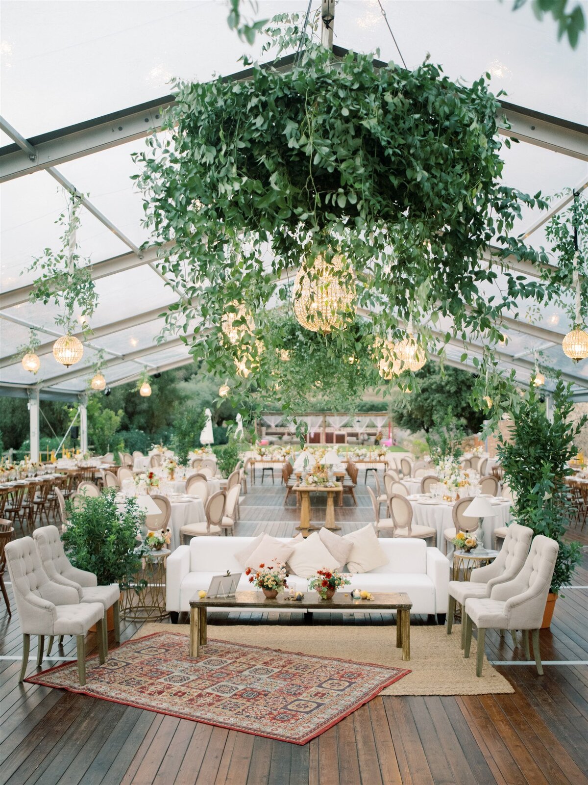 Garden inspiration structure and elegant tablescape