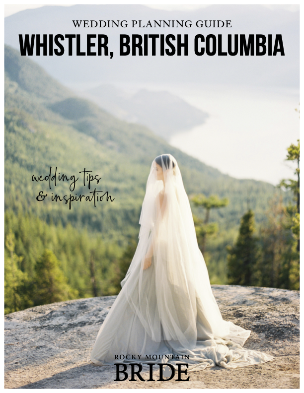 cover of rocky mountain bride magazine