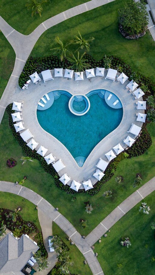 st vincent heart shape pool