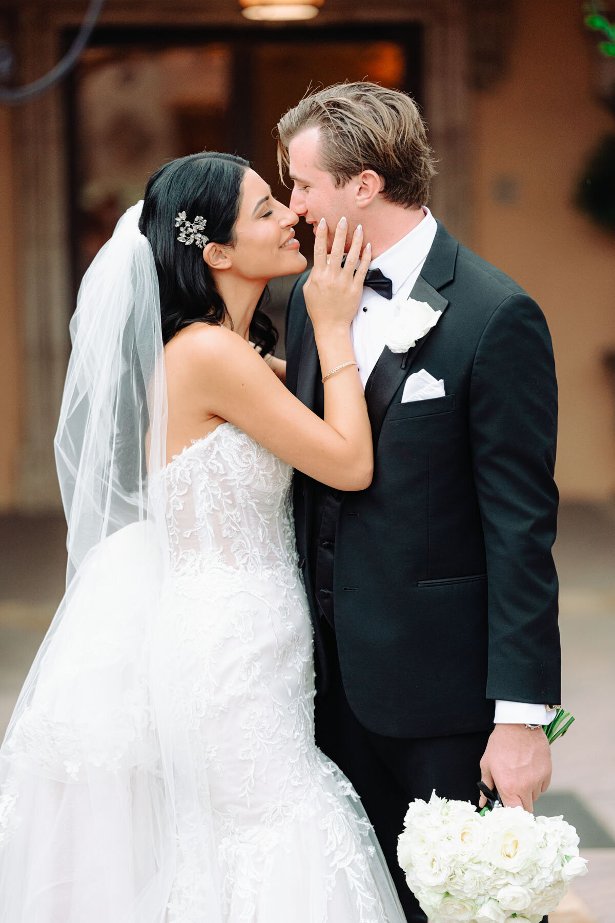 Romantic Villa Siena wedding photos at sunset Phoenix Arizona photographer