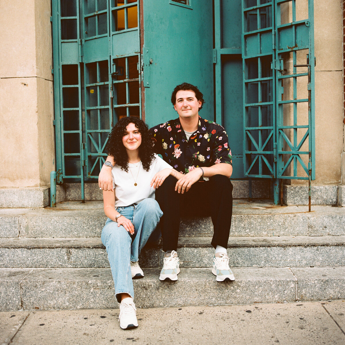 ny engagement photos on film 