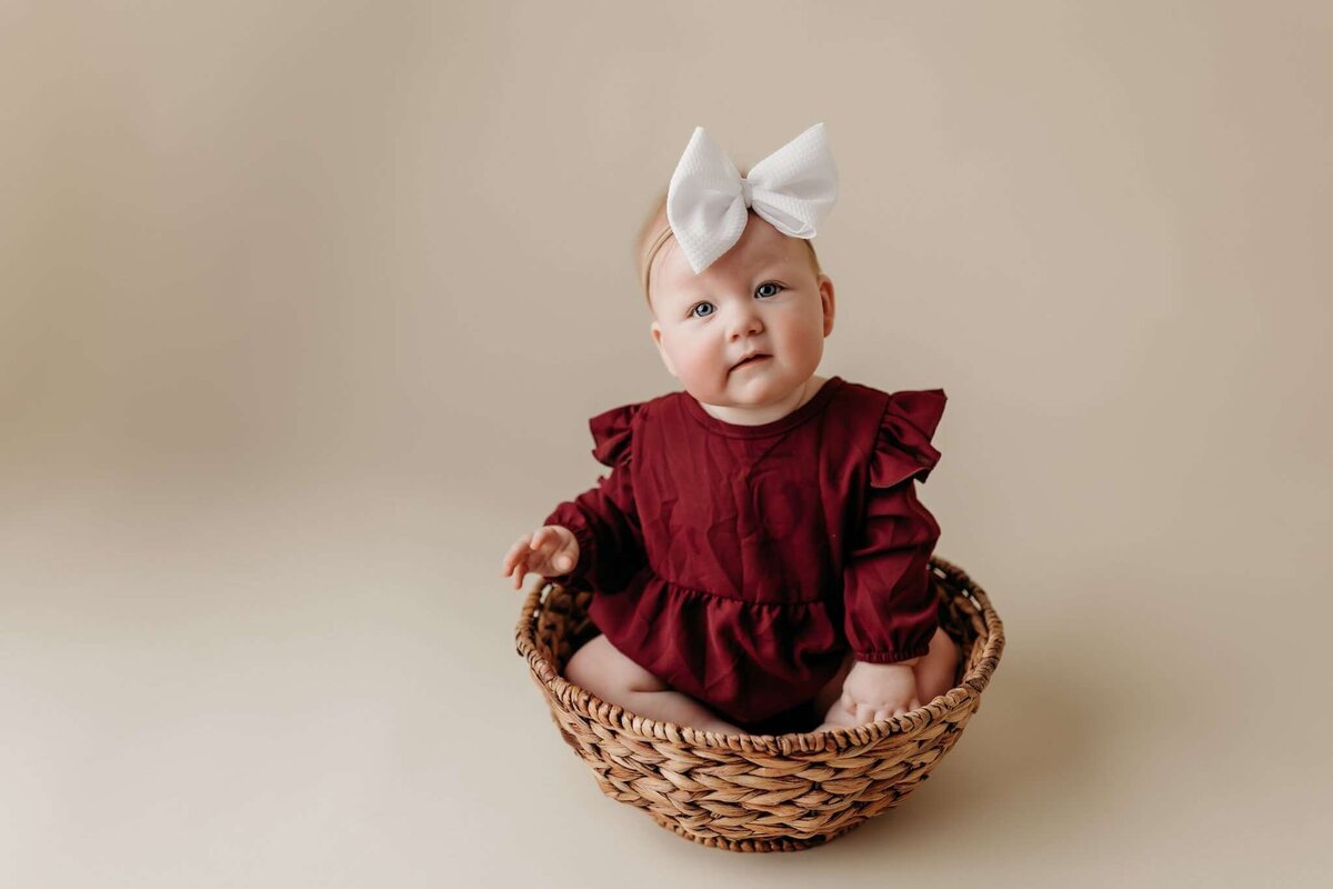 NW Arkansas baby photographer, milestone session near me, NW Arkansas baby portrait studio, professional baby photos