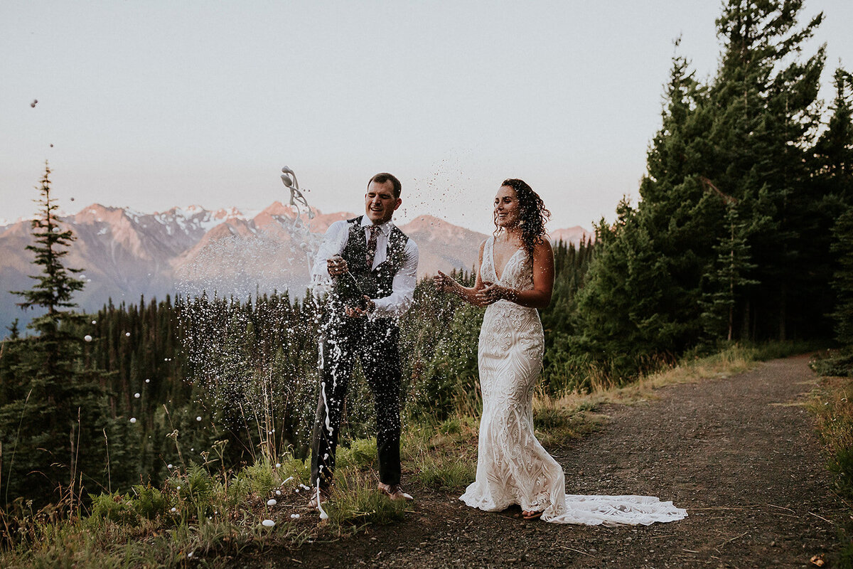 adventure wedding in the mountains