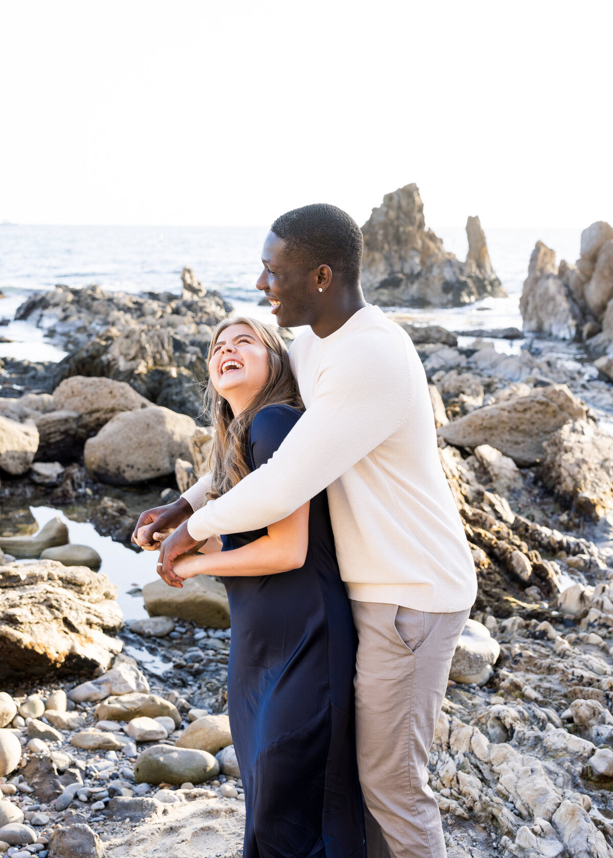 fun couple on the beach