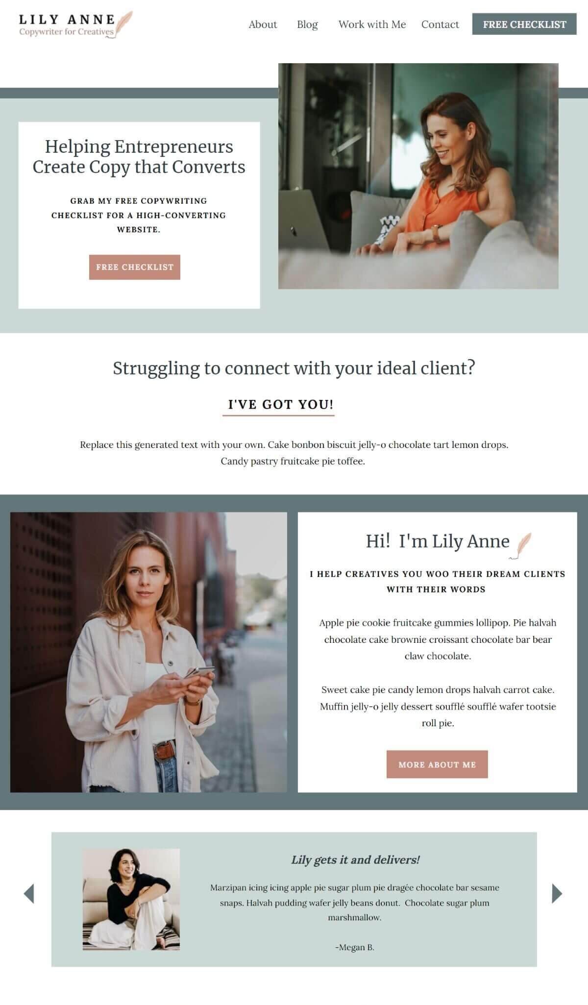 Strategic Showit website templates for Creatives
