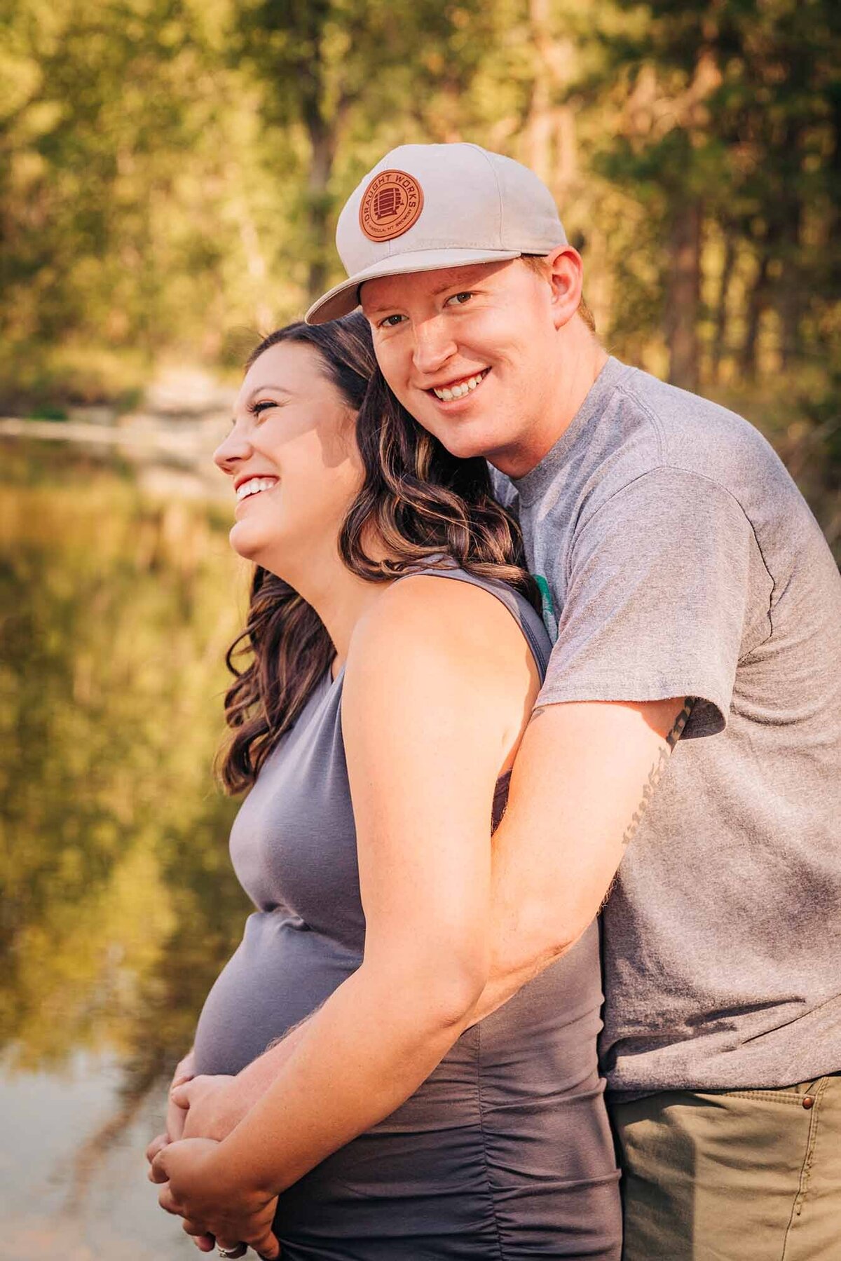 Maternity couples photos Maclay Flat Missoula MT