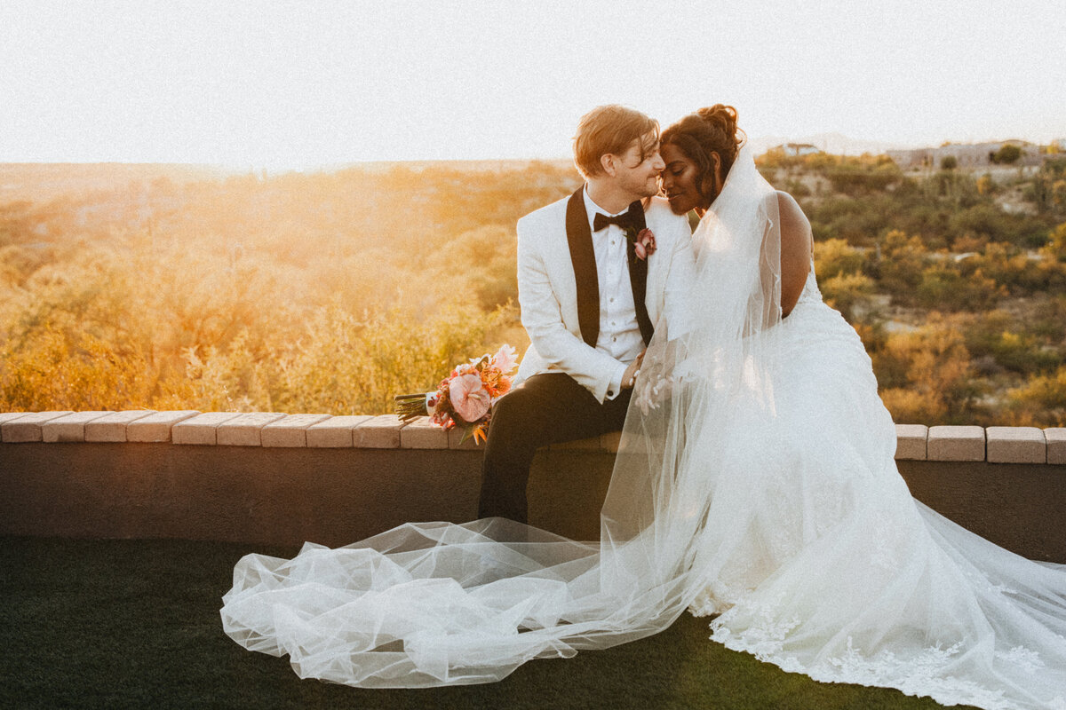 saguaro buttes-wedding-couple-photo-sunset