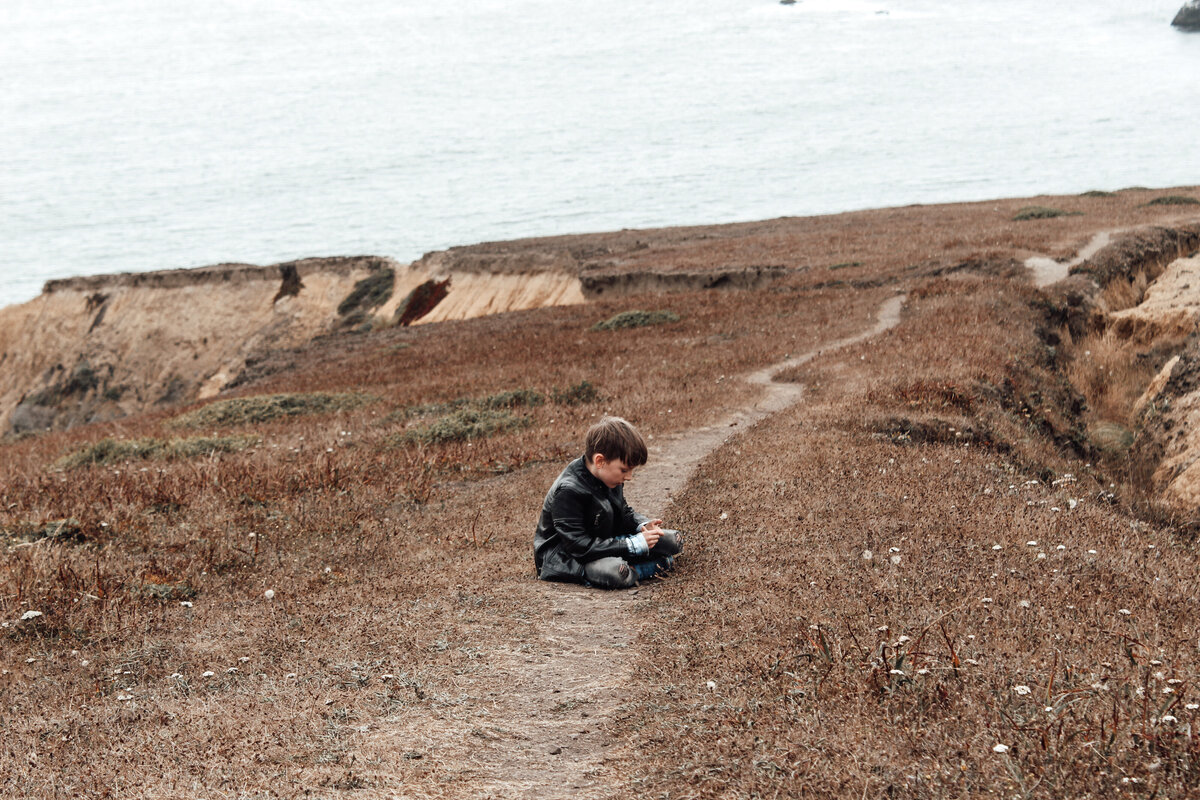 BoySolitudeMoodyPhotographyCoastCliffCalifornia