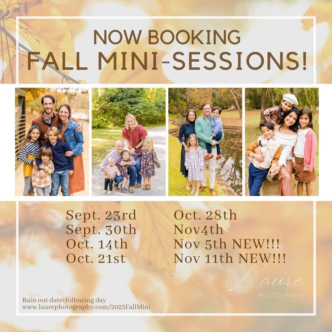 2023 Fall mini-sessions in Atlanta with Laure Photography
