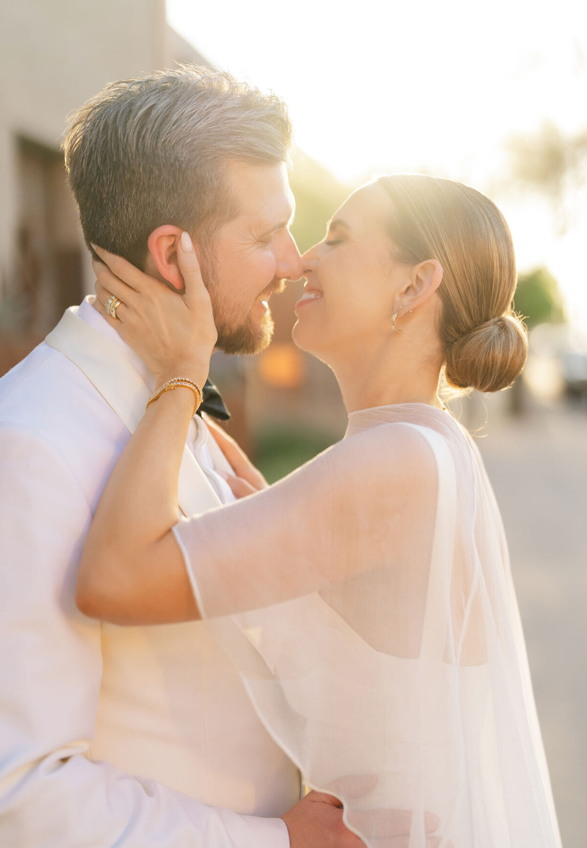Elevated city wedding in Arizona with a mix of candid and editorial moments.