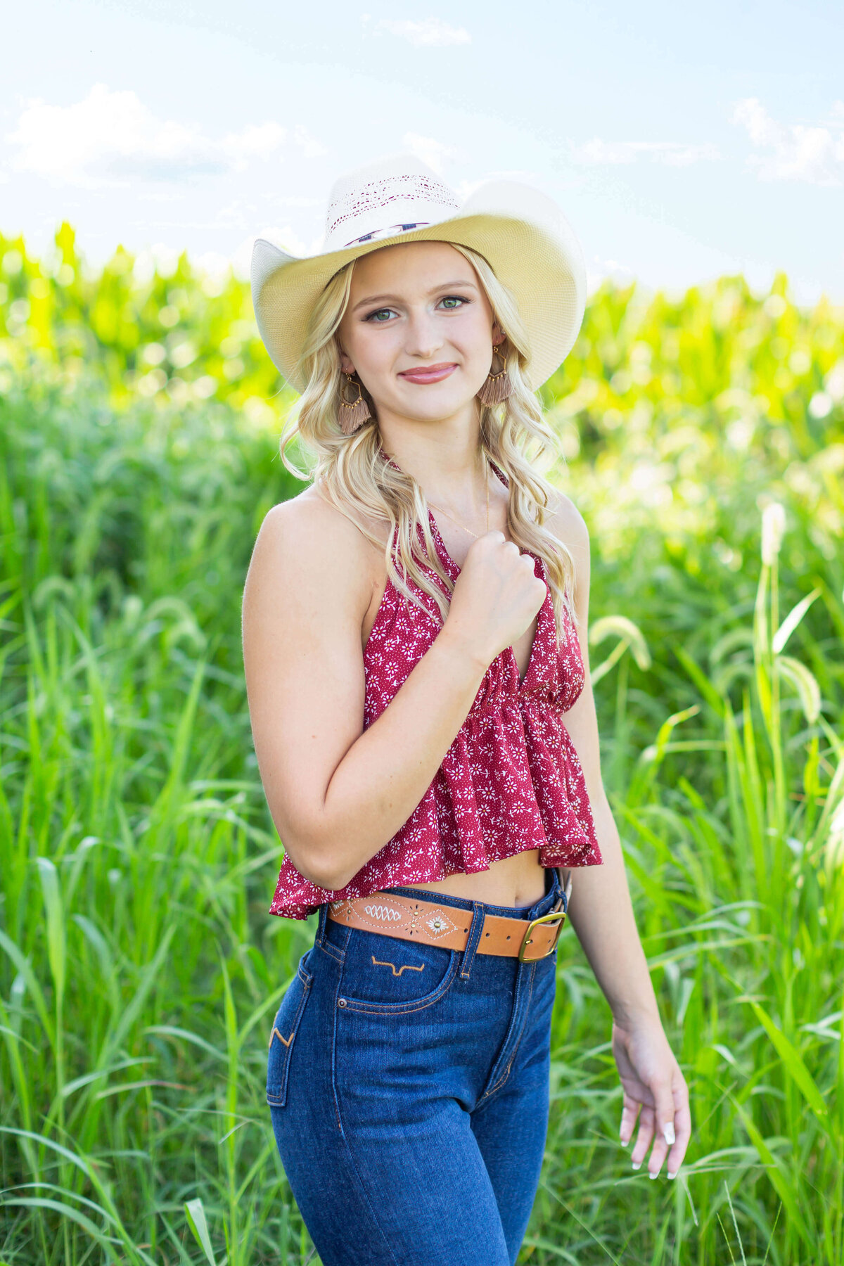 Summer Rustic Country Chic Senior Session -00010
