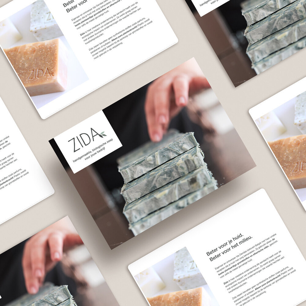 media kit design for Zida