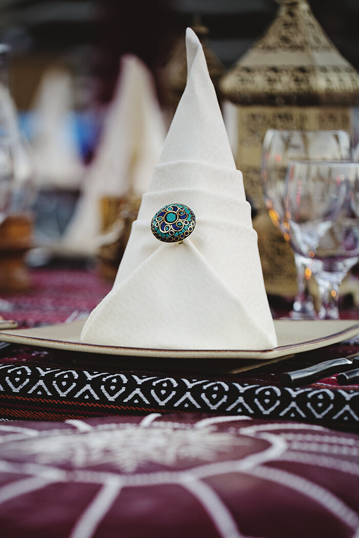 Luxury Destination Birthday Event Planner Dubai -napkin ring 