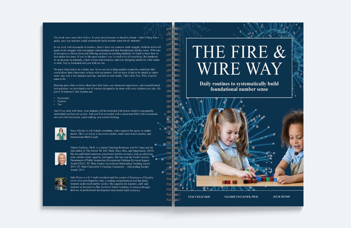 Book Cover and inside design for Math teachers by Erika Maram Design Studio