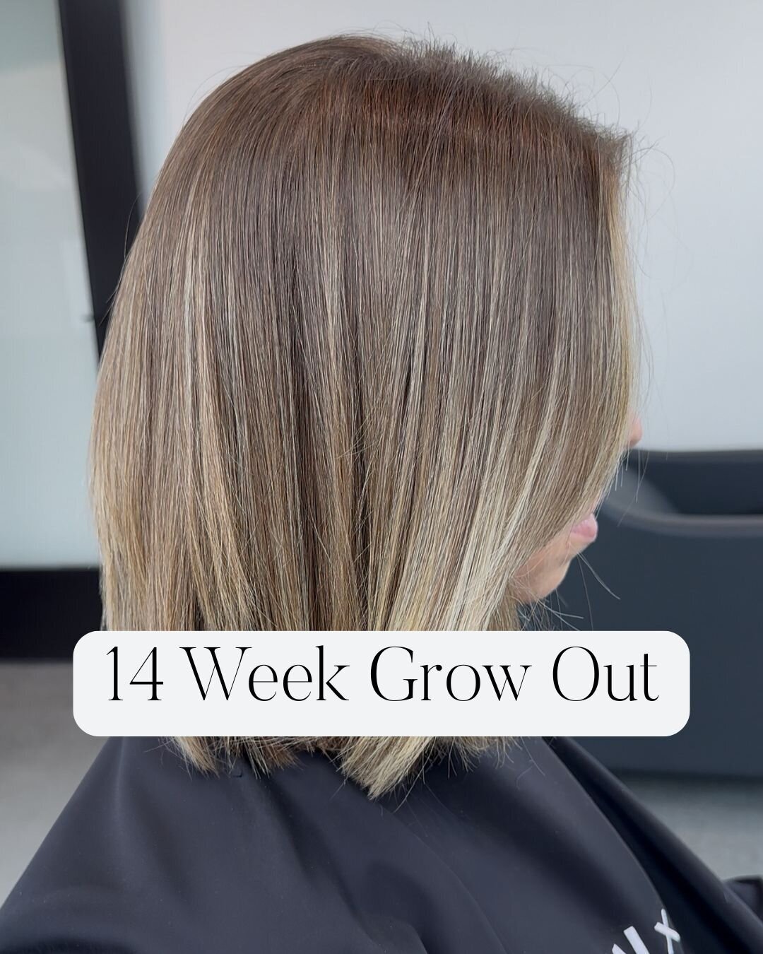 Omaha lived-in dimensional blonde goes 14 weeks between salon appointments without a harsh grow-out line of demarcation and brass.