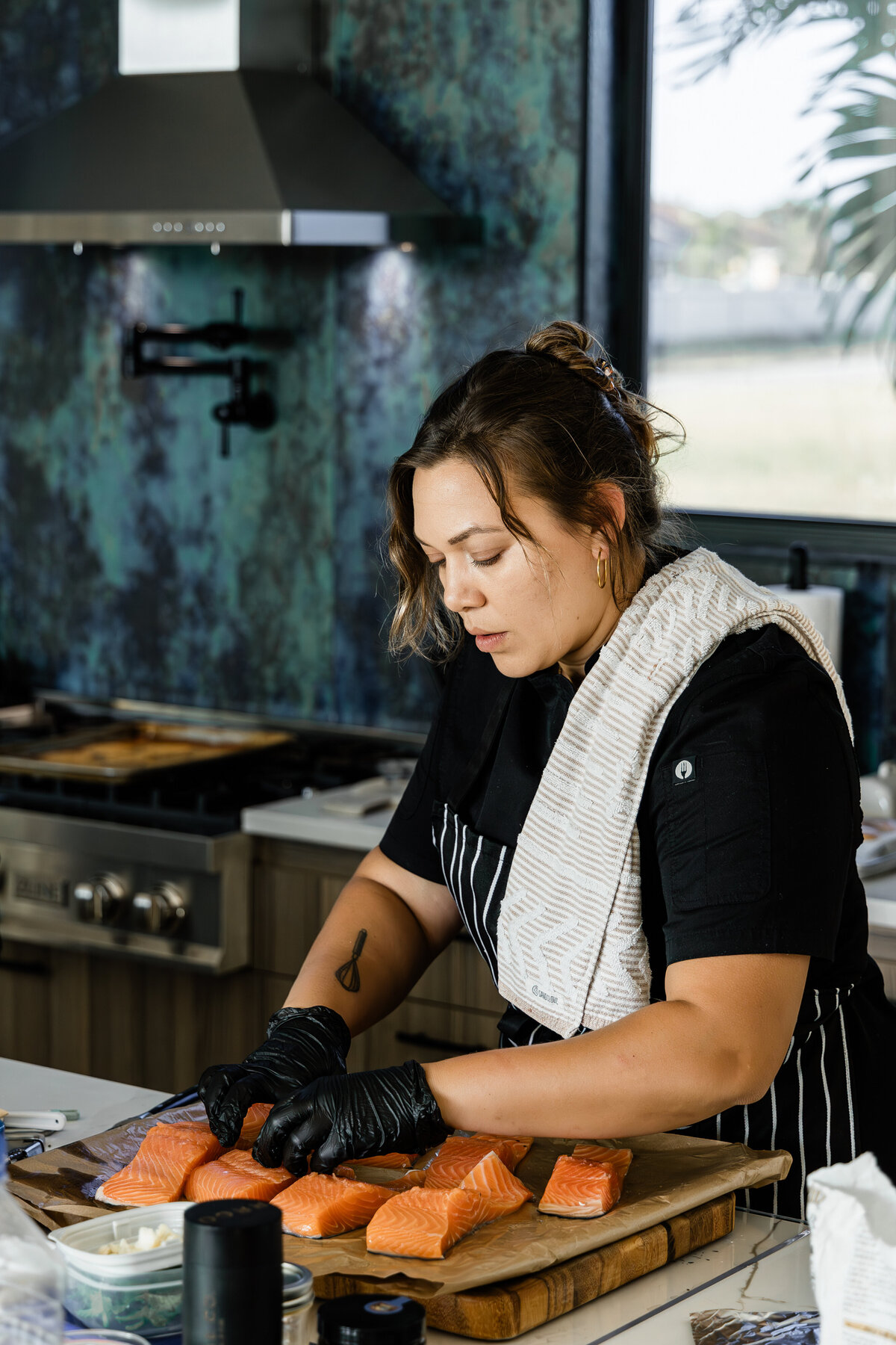 private chef in black