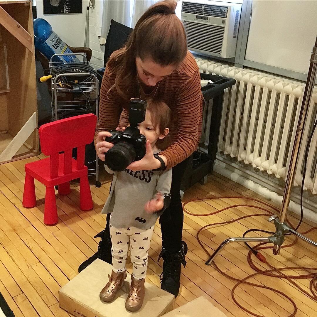 I've taken on an apprentice, and it's a pretty sweet deal for both of us - I pay her in lollipops. __(Mini-me provided by @adventureswithmultiples)