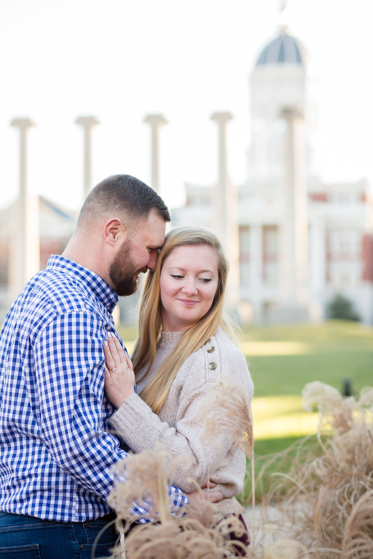 Engagement Photographer Columbia MO, Mizzou Columns Engagement Photography by Bella Faith Photography Columbia, Missouri