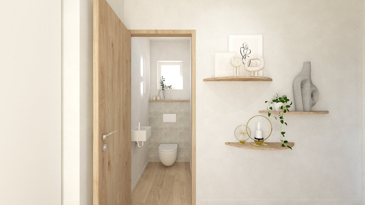 interieurontwerp-design-modern-beige-wood-hout-wit-inkomhal 3