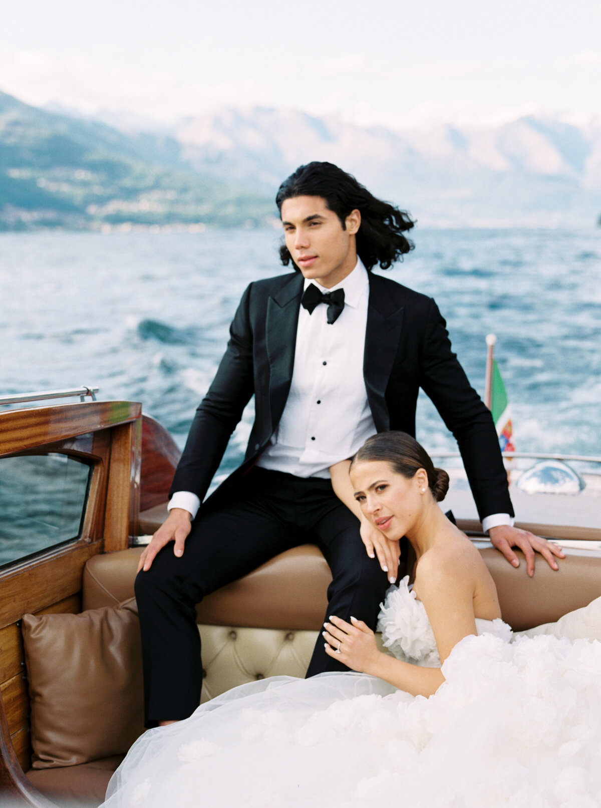 Lake Como Boat Wedding