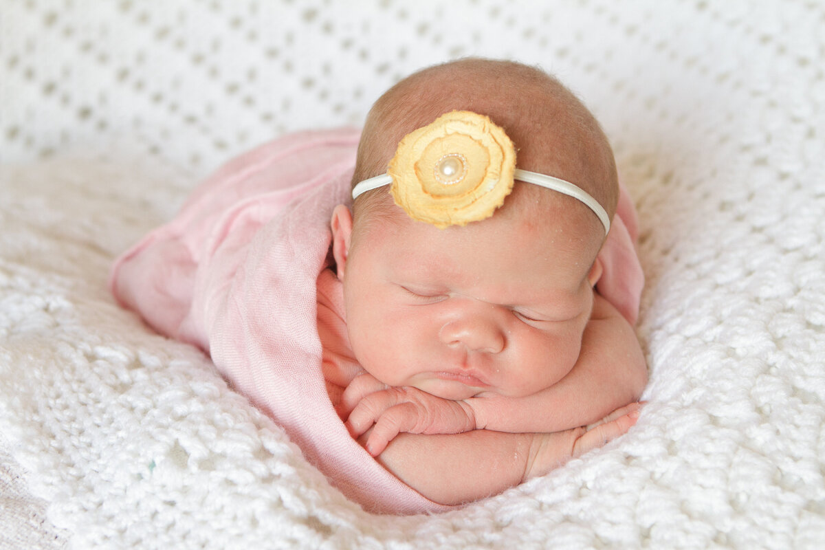 newborn baby girl by phoenix newborn photographer