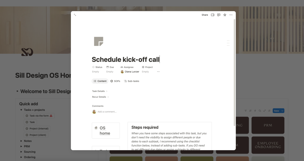 Notion Task Page_Sill Design