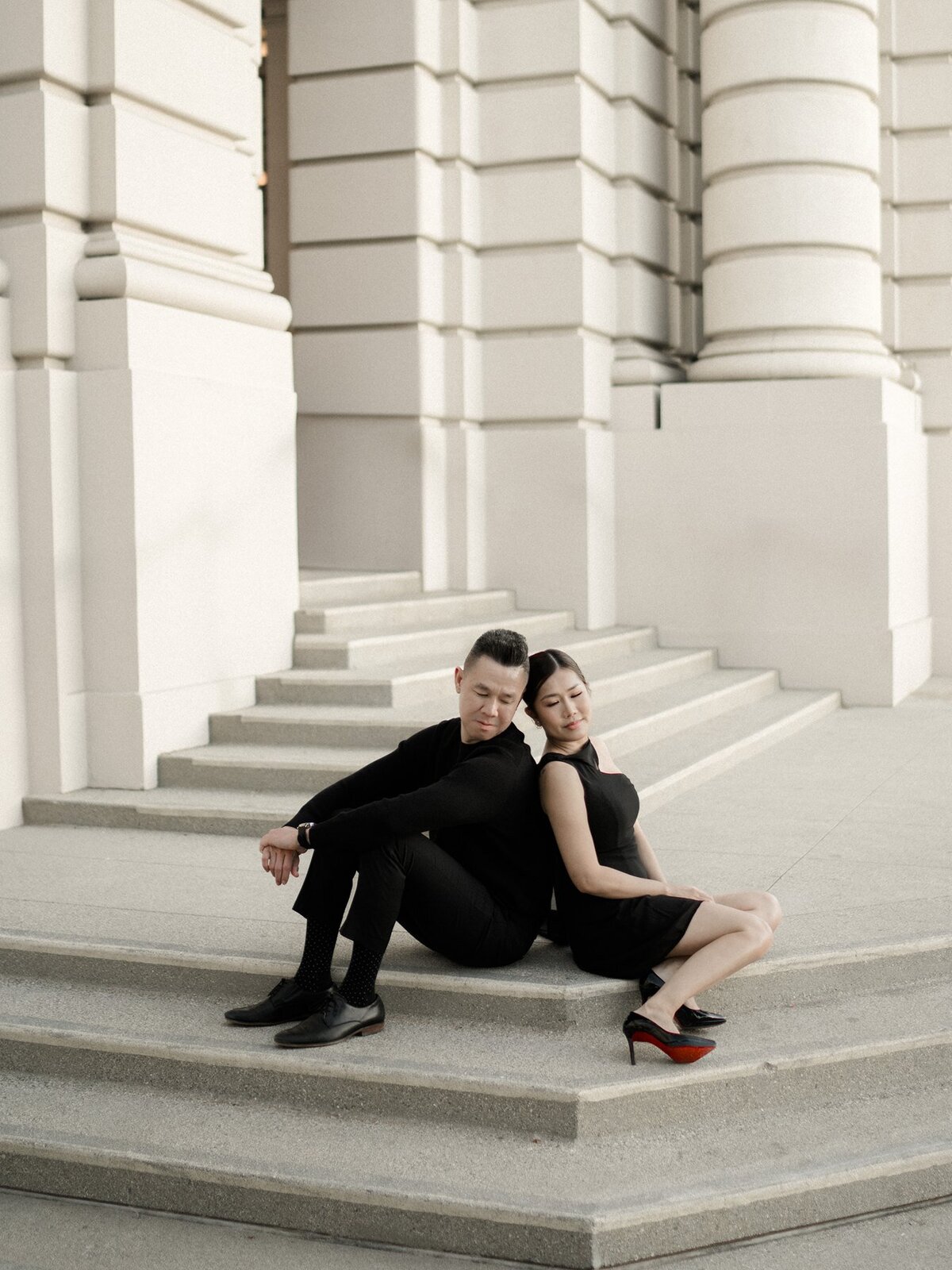 Pasadena City Hall Engagement Photos -89