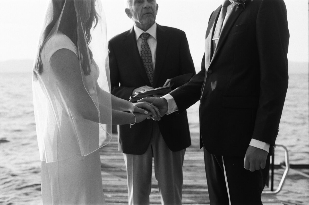 Josh & Jane Lake Tahoe Elopement Glenbrook Nevada Black & White Film _ Katherine Krakowski Photography 4
