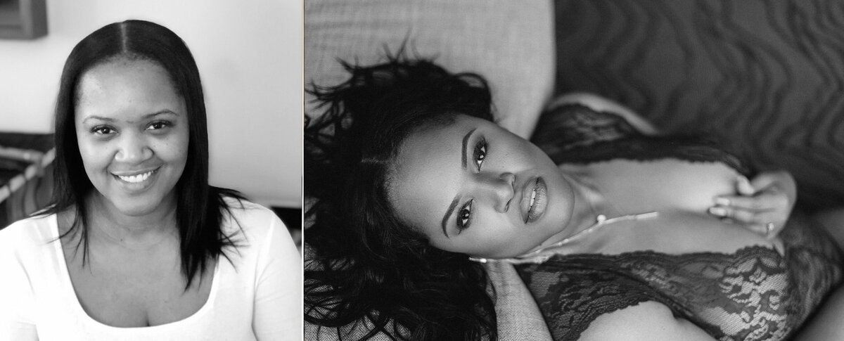 Alicia Before and After Boudoir Photography in Atlanta