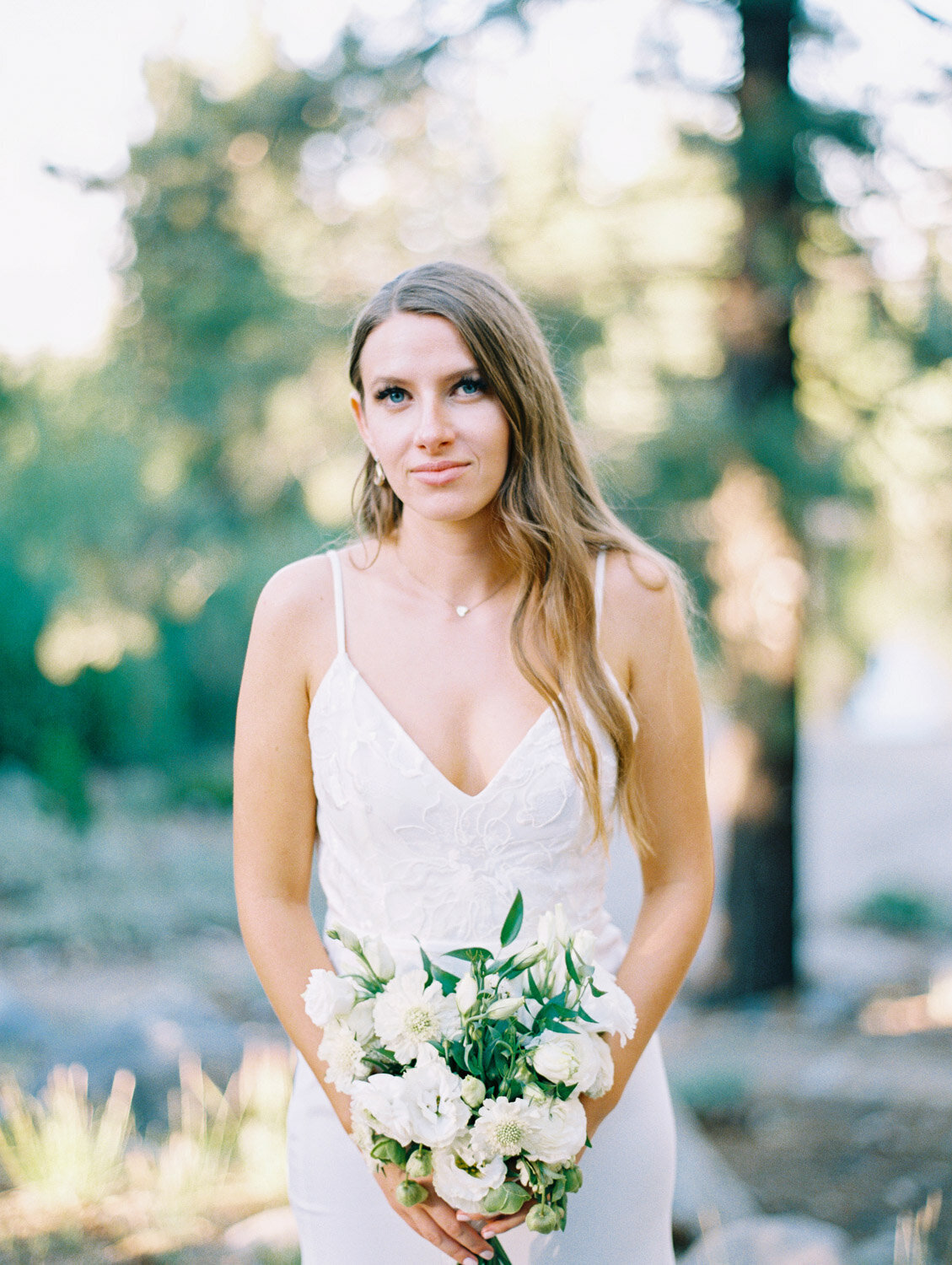 Lake Tahoe Bride Portrait on Film