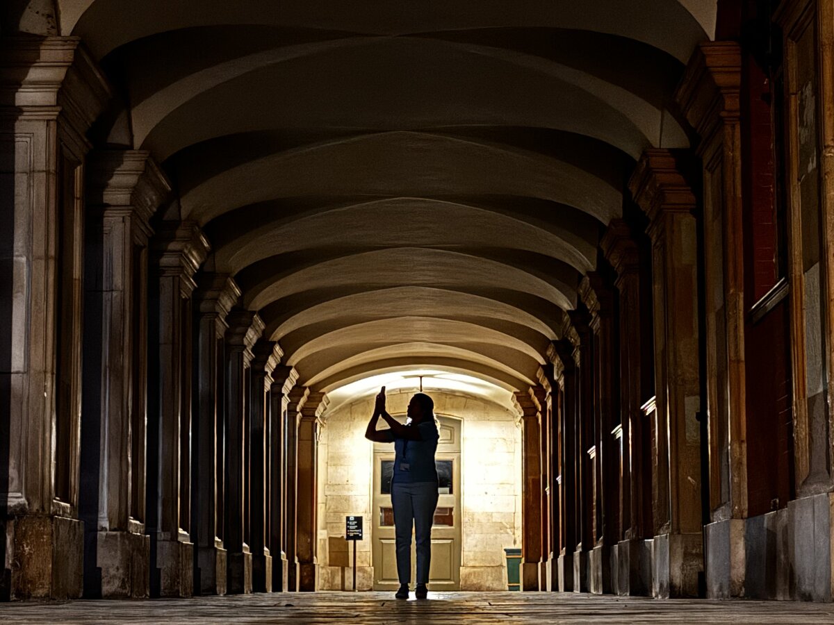 Hampton Court Palace at night