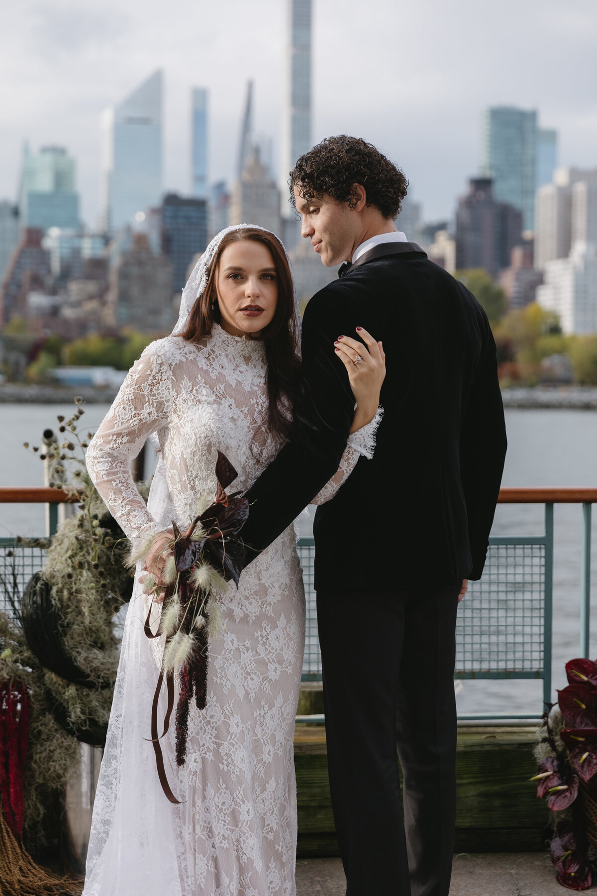 meredith-michel-editorial-wedding-bride-holding-groom-arm