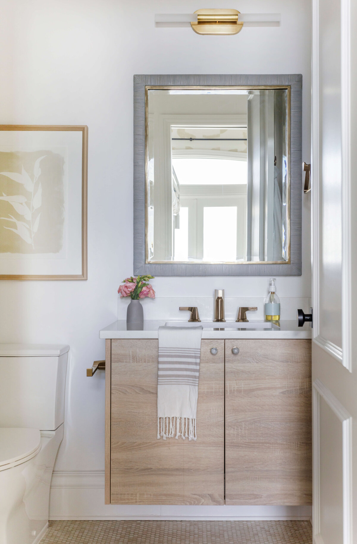 CarltonDunes Powder Room bath Lola Interiors.