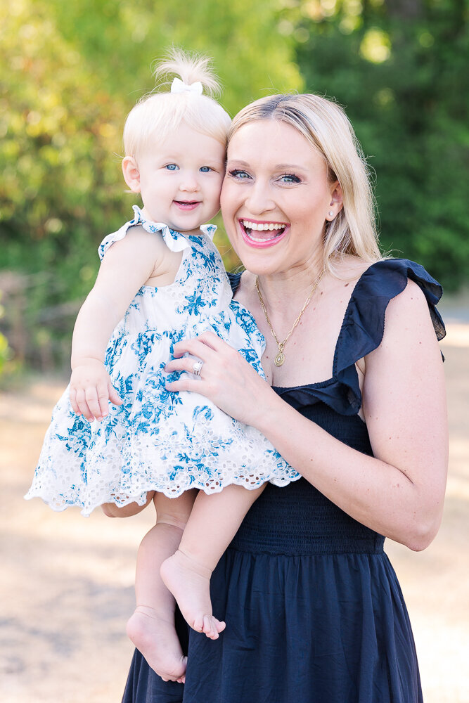 Mommy and daughter portrait Raleigh NC-1