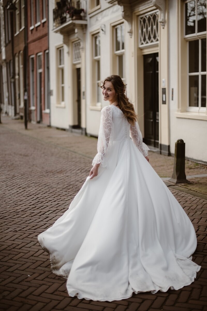 Bruidjurk Exclusieve bruidsmode trouwjurk op maat Anne Ruth