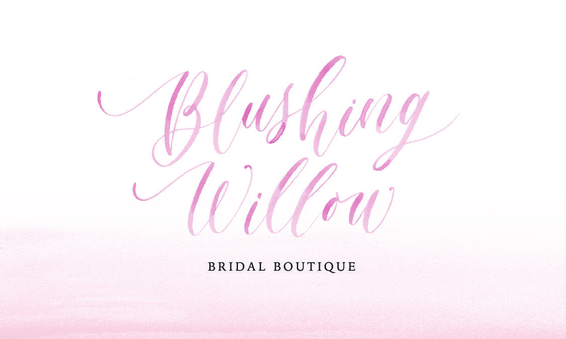 blushing willow bridal