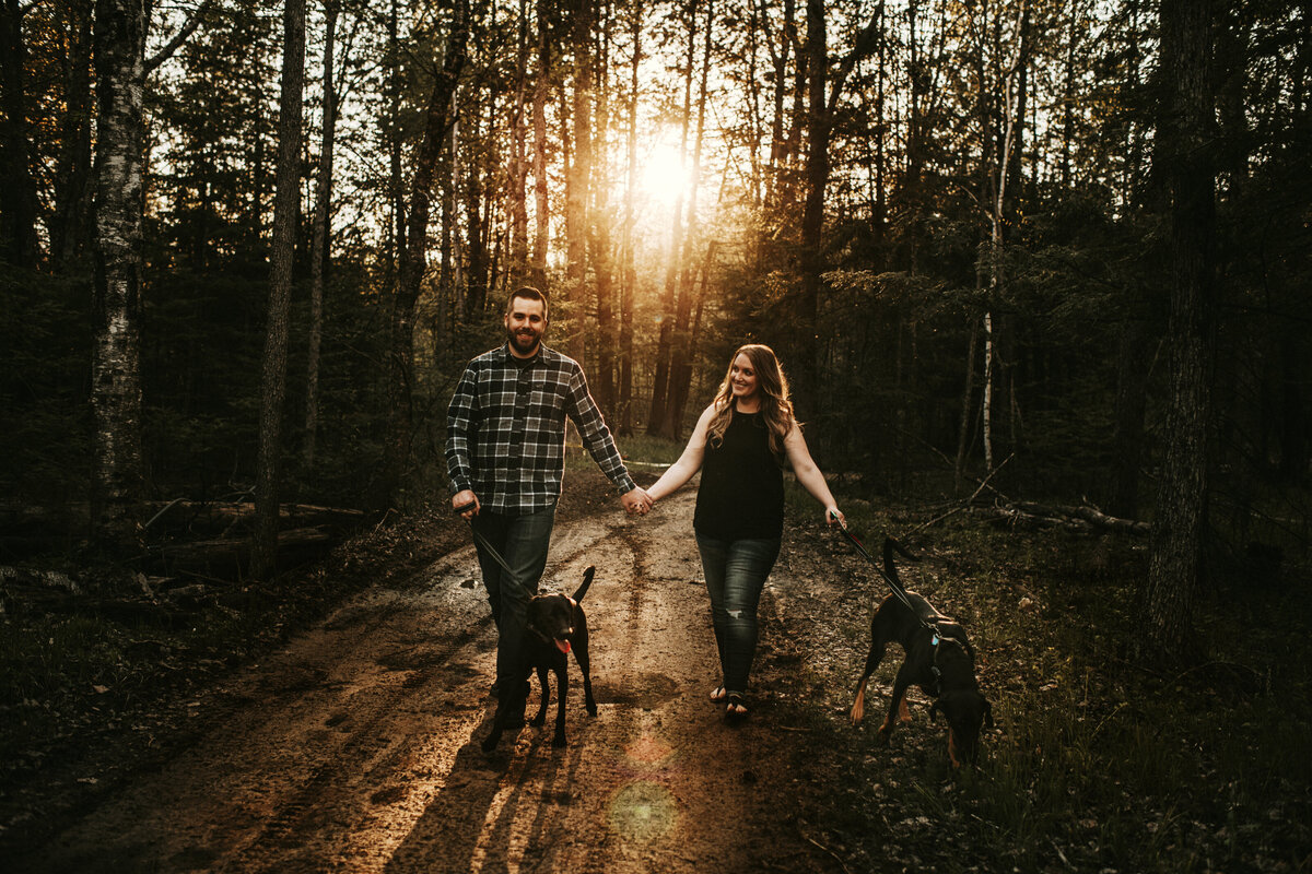 Dog engagement session.