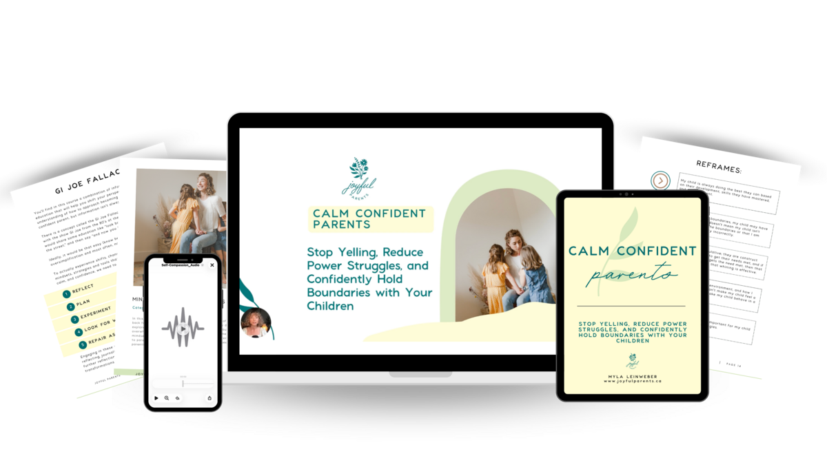 Calm Confident Parents course mockup