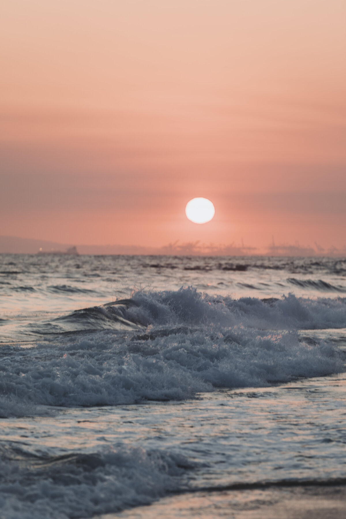 Caroline Morey Photography Coastal Portrait Beach Goddess Romantic Woman Pink Sunset Huntington Beach4M3A7153
