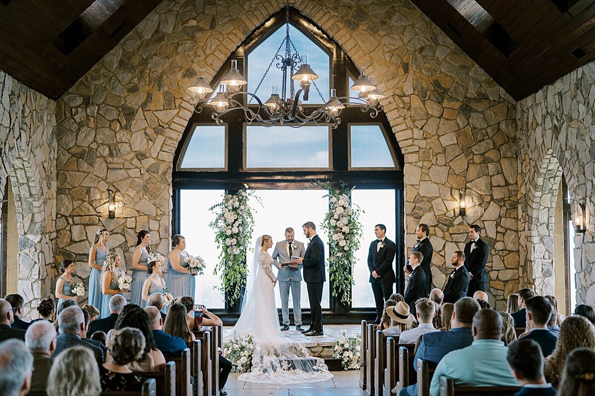 wedding-ceremony-bride-groom-chapel-mountains