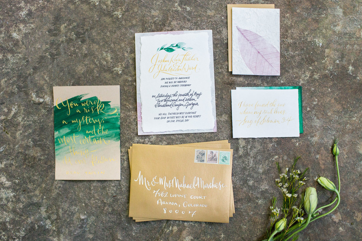 Elopement Invitaion ideas by destination elopement photographer Rebecca Cerasani