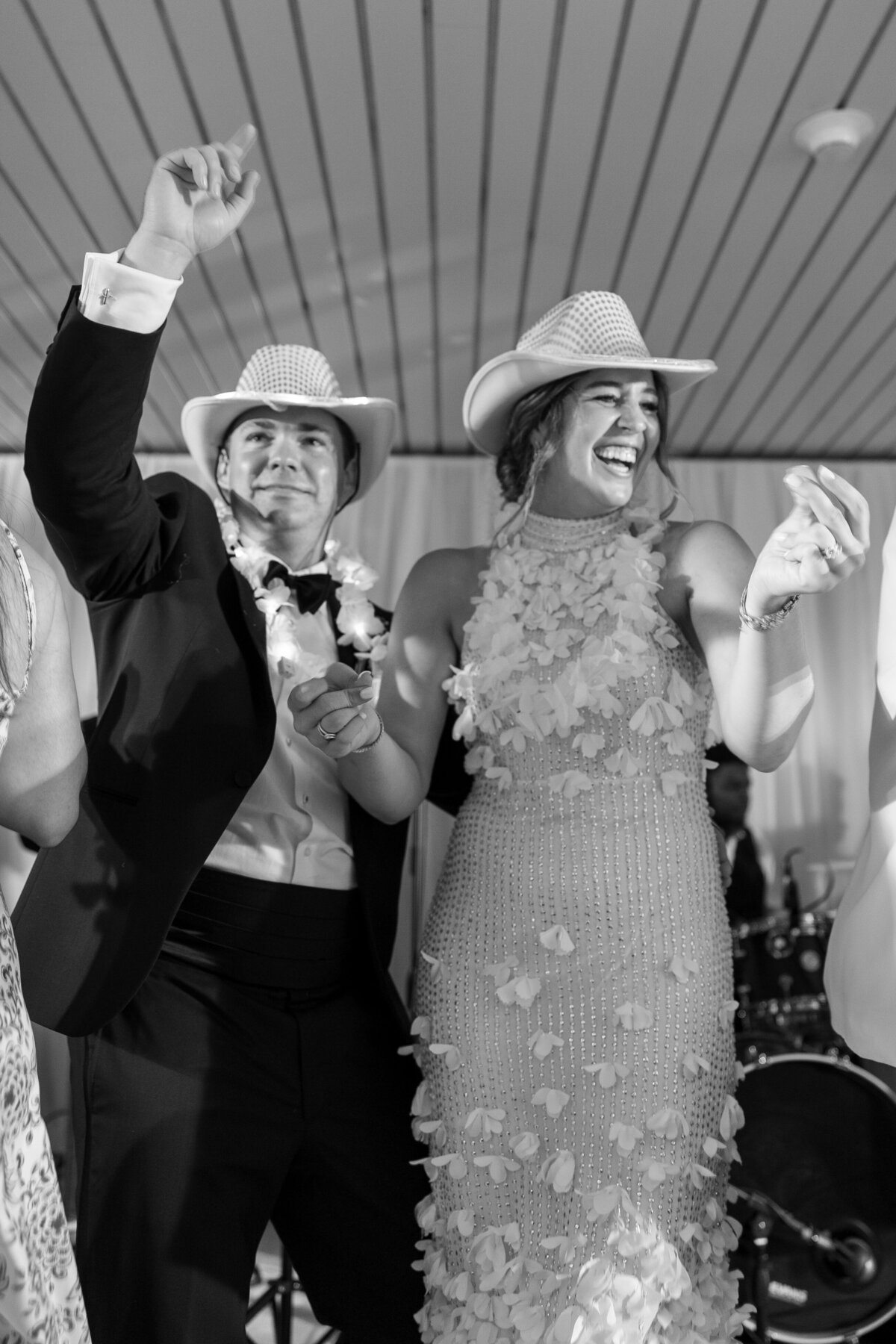 Bride and Groom Dance Onstage at Forbes Farm St Simons