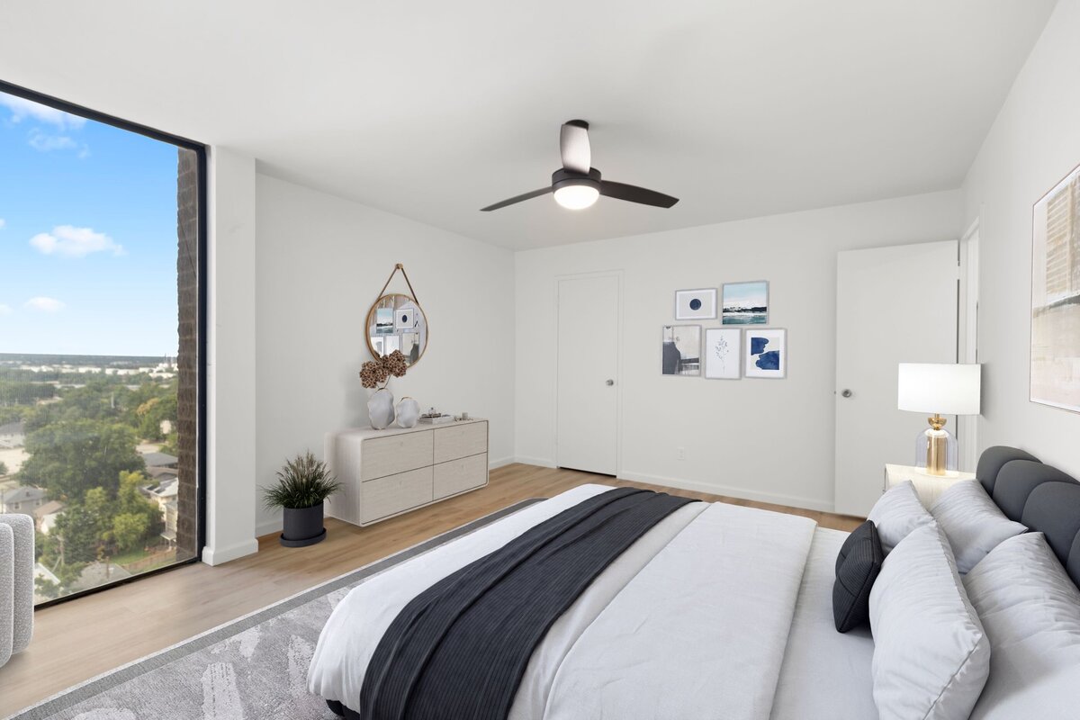 Tulsa Condo Remodel Master Bedroom 1