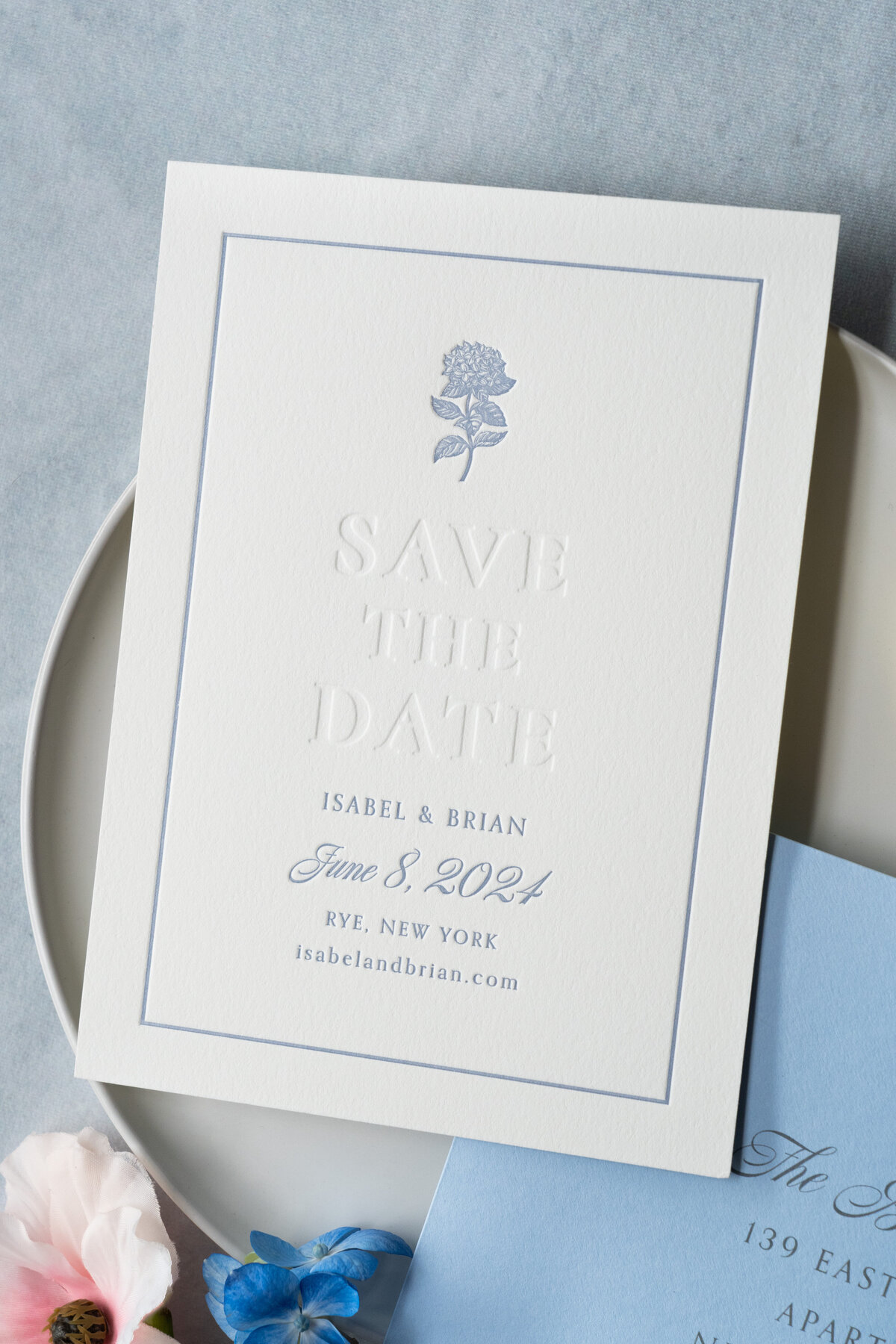 hydrangea-letterpress-save-the-date