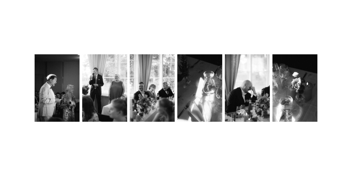 Documentary wedding photos of a wedding reception in Helsinki