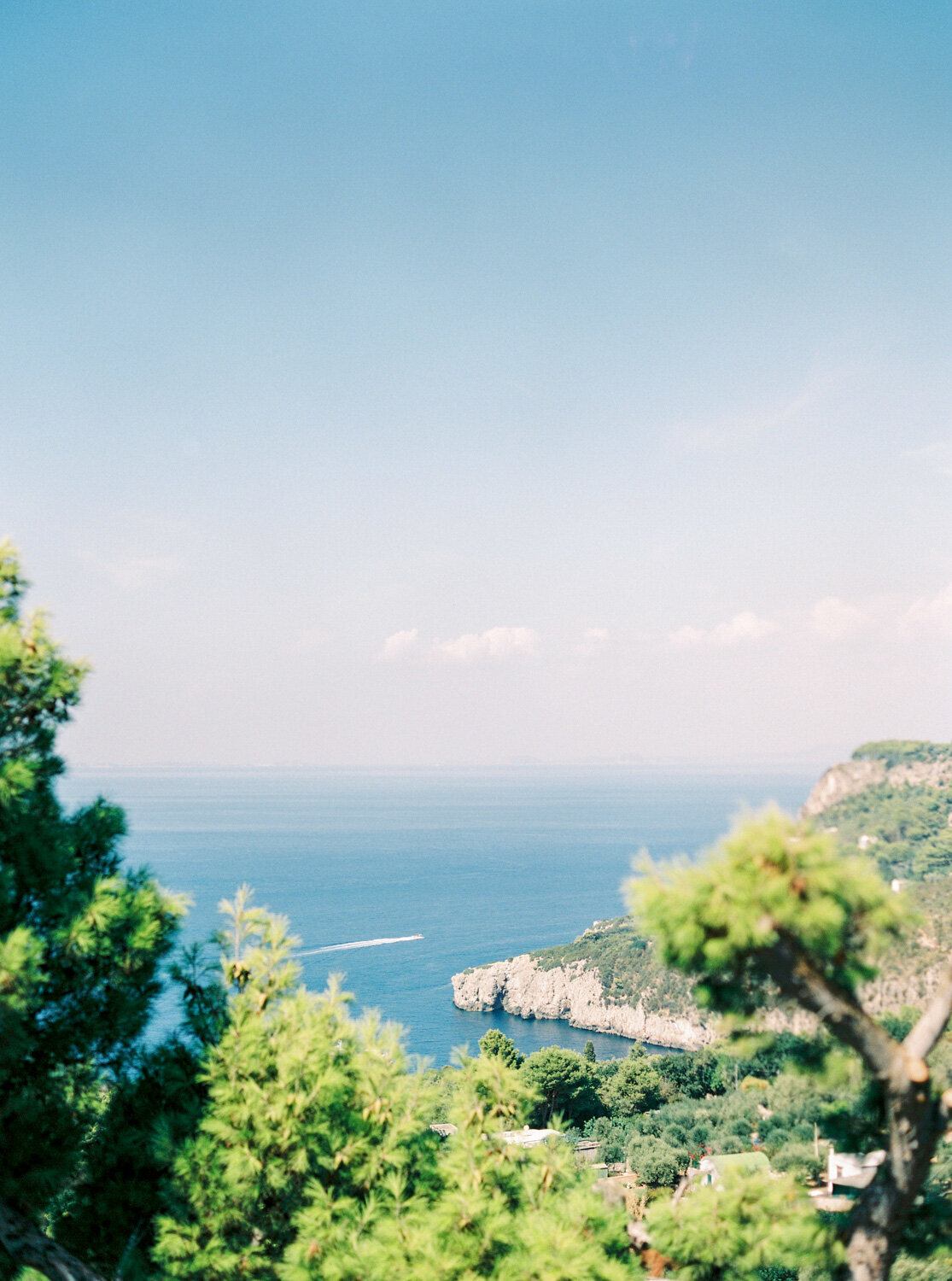 Wonderful view over the sea in Capri