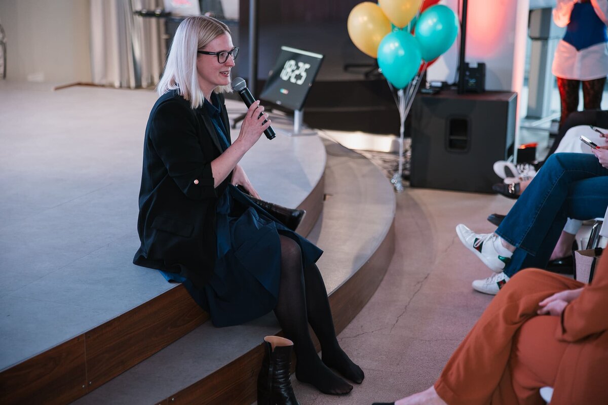 Jenny Moran speaking at the Magnet Employer Branding Awards 2025