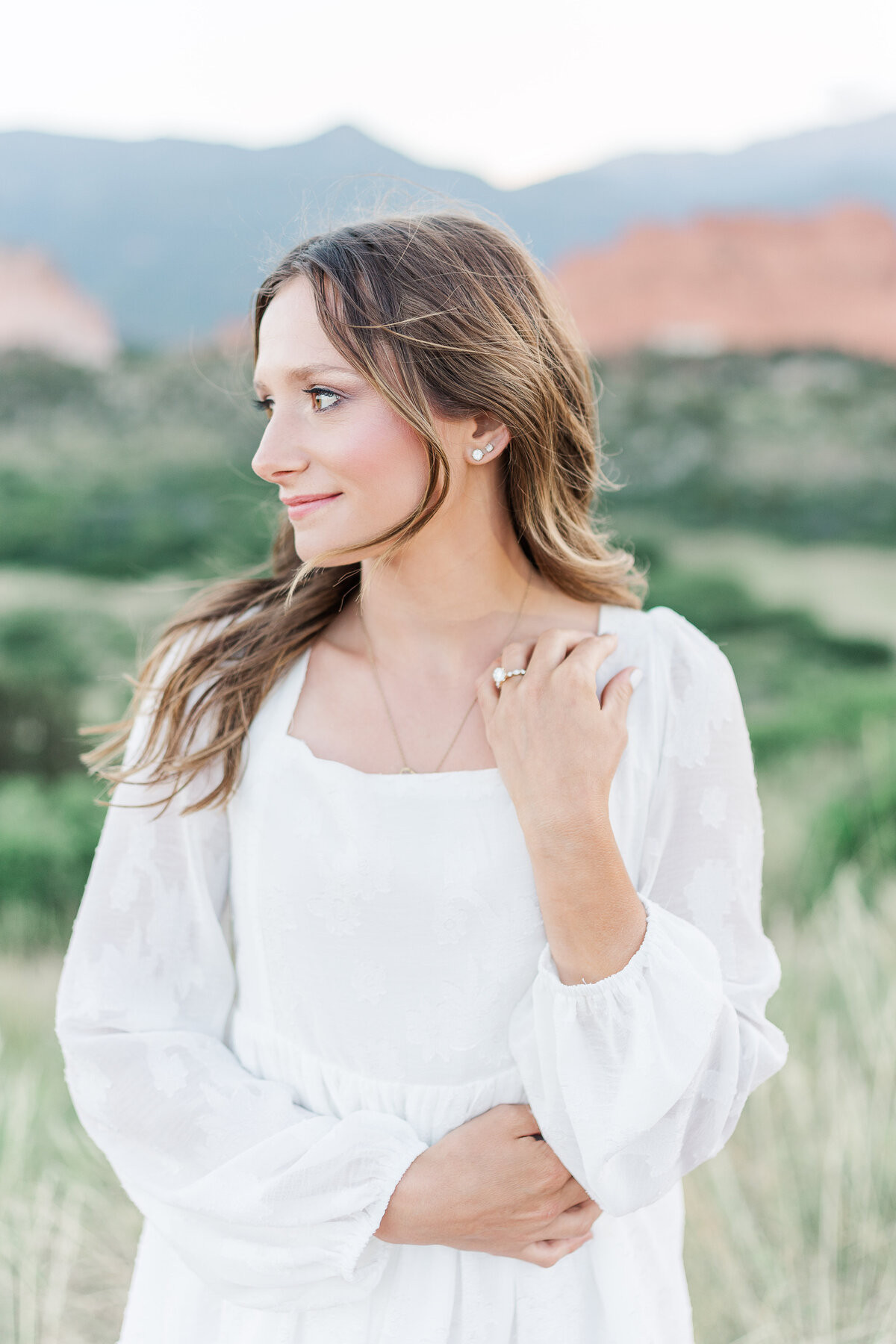 Garden of the Gods Red Rocks Colorado Springs Epic Romantic Engagement Pictures Elena Spraguer Photography 0092