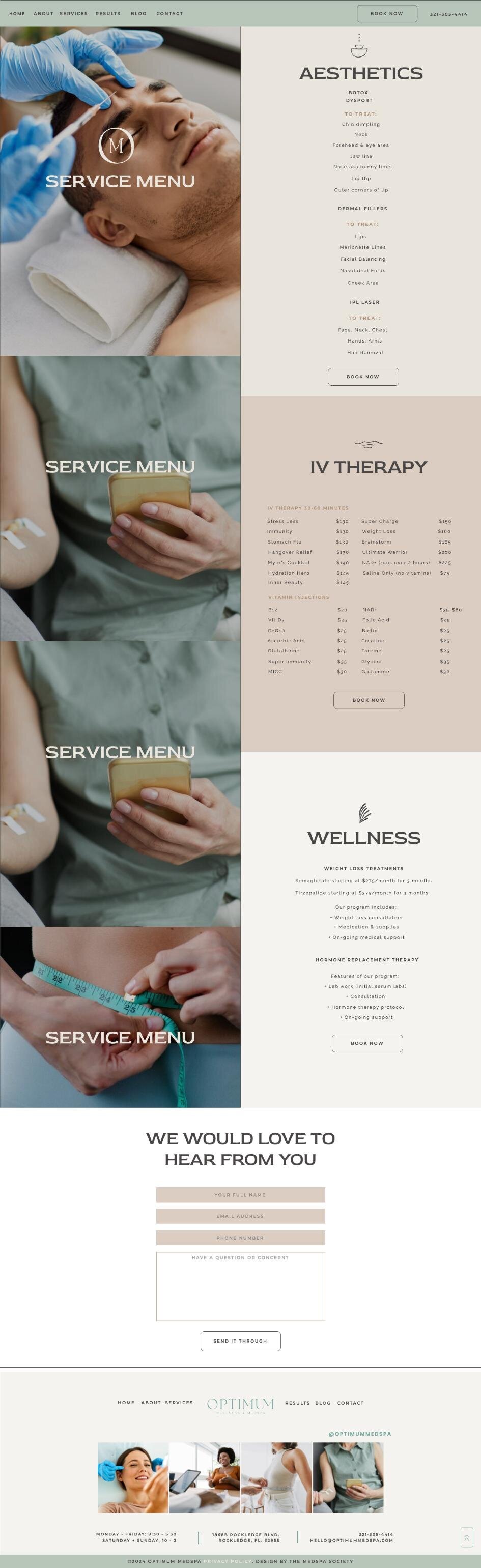 medspa website template site designs2